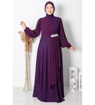 Şehrazat Abiye Mor FHM884