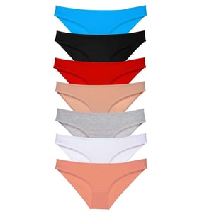 7 adet Süper Eko Set Likralı Kadın Slip Külot Set 1