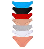 7 adet Süper Eko Set Likralı Kadın Slip Külot Set 1