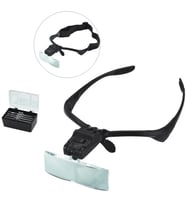 Işıklı Gözlük Büyüteç - 5 Farklı Lens 9892B