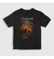 Presmono Unisex Çocuk Siyah Dragon V3 Blind Guardian T-Shirt 378662tt