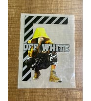 16X12 CM ÜTÜ İLE YAPIŞAN OFF WHITE YAZZILI ÇOCUK ARMA TREANSFER BASKI