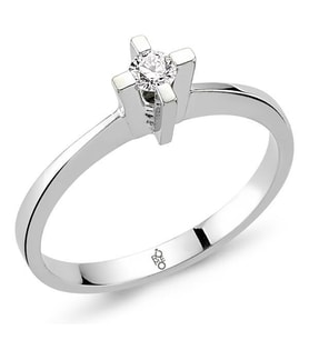 Romeo Pırlanta 0.20 Ct Tektaş Yüzük RM20021 (Çok Renkli)