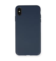 iPhone Xs Max Kılıf Nano İçi Kadife Silikon - Lacivert
