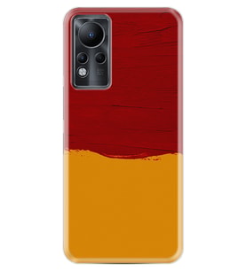 INFINIX Note 11 Pro Note 10 Hot 9 Play Kılıf Desemli Silikon Sarı Kırmızı Boya 1708