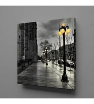 KARANLIK SOKAK KANVAS TABLO 180x180cm