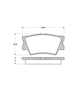 Toyota Camry Sedan 2.4 3.5 2006 2011 Rav 4 III 0986TB3118 ARKA FREN BALATASI BOSCH (Siyah - Zümrüt)
