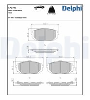 DELPHI LP3741 On Fren Balatasi 58101GIA60 58101N7A10