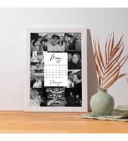 Takvim Detaylı 12 Fotoğraflı 20 X 30 Çerçeve (Beyaz)
