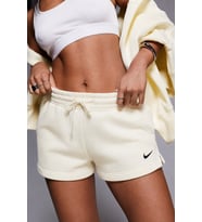Nike Sportswear Phoenix Fleece Mid Rise 2" inc Short Kadın Şardonlu Kalın Şort Krem