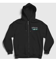 Presmono Unisex Siyah Forest Katatonia Fermuarlı Kapüşonlu Sweatshirt 89831tt