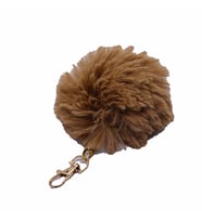 Cappuccino Renk Peluş Ponpon Anahtarlık  979