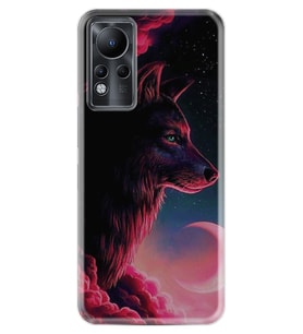 INFINIX Note 11 Pro Note 10 Hot 9 Play Kılıf Desemli Silikon Wolf and Moon 1380