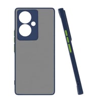Coverzone Vivo V29 Lite 5G ile uyumlu K?l?f Hux Kapak ??k ve Dekoratif Model Toz Kir ve Darbelere Kar?? Koruma Y�kseltilmi? Kenarlar ile Ekstra Koruma Lacivert