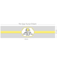 Suluk Pet Şişe ETİKETİ Erkek Çocuk Sarı Fil Concept - 24 adet Kuşe Etiket