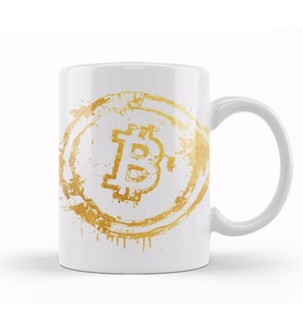 Bitcoin Colors Kupa Bardak Porselen