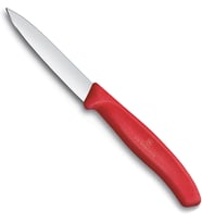 6.7601.C1 Swiss Classic 8cm Düz Soyma Bıçağı, Kırmızı