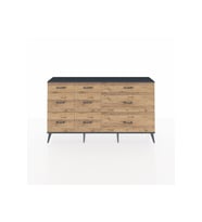 Arges Konsol 9 Çekmeceli  176x30x99 Antrasit-Antrasit/Çam