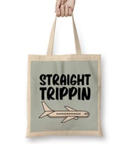 Funny Travel Gift Design Lover-Trippin Wanderlust Journey Adventurer Vacation Bez Çanta Uzun Saplı