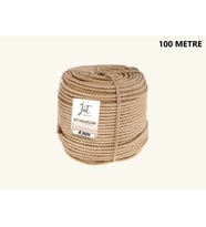 Jütburada Jüt Halat 4 mm 100 Metre Hasır Dekor Süsleme İp