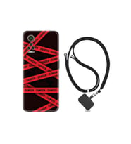 General Mobile Gm22 Pro Kılıf Desenli Silikon Boyun Askılı Danger 1372
