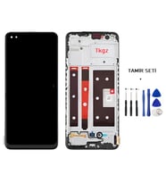 Oppo Reno 4 LİTE Uyumlu Lcd Ekran Dokunmatik Servis Lcd ÇITALI + TAMİR SETİ