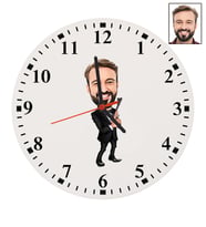 Kişiye Özel Mafya Tasarımlı Karikatür Duvar Saati 38