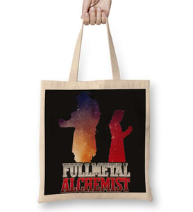 Anime Fullmetal Alchemist 2 Bez Çanta Uzun Saplı