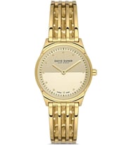 David Guner DG-9010LA-B4 Kelepçe Kordon 3 Atm Suya Dayanıklı Altın Renk Kadın Kol Saati