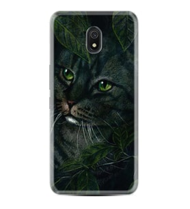 Xiaomi Redmi 8A 8 Pro 9C 9T 10C 11T Pro Kılıf Desenli Silikon Flowers Cat 1345