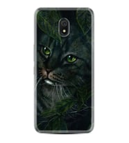 Xiaomi Redmi 8A 8 Pro 9C 9T 10C 11T Pro Kılıf Desenli Silikon Flowers Cat 1345