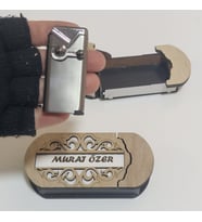 Çakmak Kişiye Özel İsim Yazılı ve Mdf Tasarım Kutulu 10