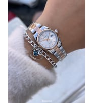 Ferrucci Çelik Kordon Rose Renk, Su Geçirmez, Garantili, Kadın Kol Saati+Bileklik (Rose)