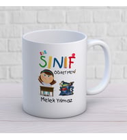 Kişiye Özel Meslek Sınıf Öğretmeni Hediyelik Kupa Bardak