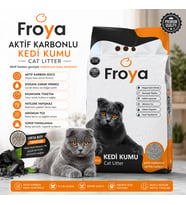 Froya Aktif Karbonlu Kumu 10 Lt Orta Taneli Topaklanan Kokusuz Doğal Kumu