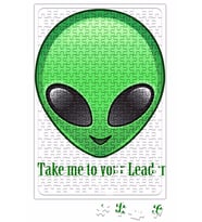 Take Me To Your Leader Alien Uzaylı Puzzle 240 Parça Yapboz