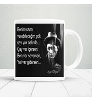 Aşık veysel sözleri baskılı kupa bardak