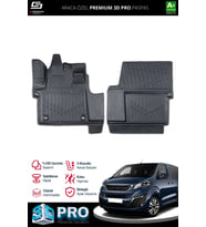 Peugeot Expert Traveller 3D Pro Havuzlu Paspas 2016 Üzeri A+ Kalite