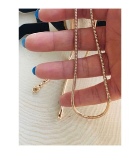 ROSE RENK ÇELİK ZİNCİR KOLYE 316L4346