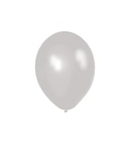 Balonevi Metalik Beyaz 12 İnc Metalik Beyaz Balon (100 Lü Paket)