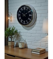 Elegance 40 Cm Metal Krom Duvar Saati