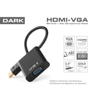 DARK DARK DK-HD-AHDMIXVGA4 0.15metre HDMI-VGA (D) Görüntü Adaptörü Siyah 1080p