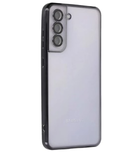 Newface Samsung Galaxy S21 FE Kılıf Razer Lensli Silikon - Siyah