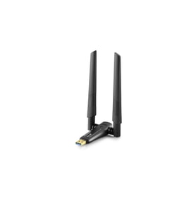 Usb Wıfı Adaptor 2.4Ghz&5Ghz Aıc8832Bu Ax1800 Wifi6 1200Mbps Siyah UAX06