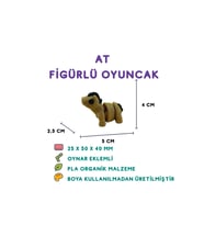 At Figür - 3D Doğal Hayvan Oyuncak