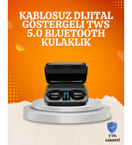 1800 mAh Güçlü Şarj Kutusu ile Bluetooth Kulaklık Seti