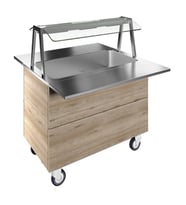 Electrolux Professional Lambalı Servis Rafı Ve Paslanmaz Çelik Tepsi Kaydırma, Y= 900 Mm F01H3AW04S