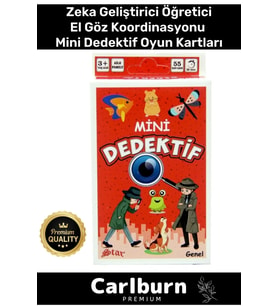 Özel Üretim Eğitici Zeka Geliştirici Öğretici Eğlence Aile 55 Parça Mini Dedektif Genel Oyun Kartı