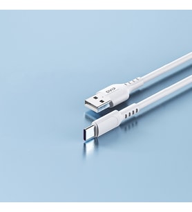DVIP L14 6A 110W Fast Charging UsbA to Type-C Data ve Hızlı Şarj Kablosu 1M Beyaz