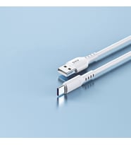 DVIP L14 6A 110W Fast Charging UsbA to Type-C Data ve Hızlı Şarj Kablosu 1M Beyaz